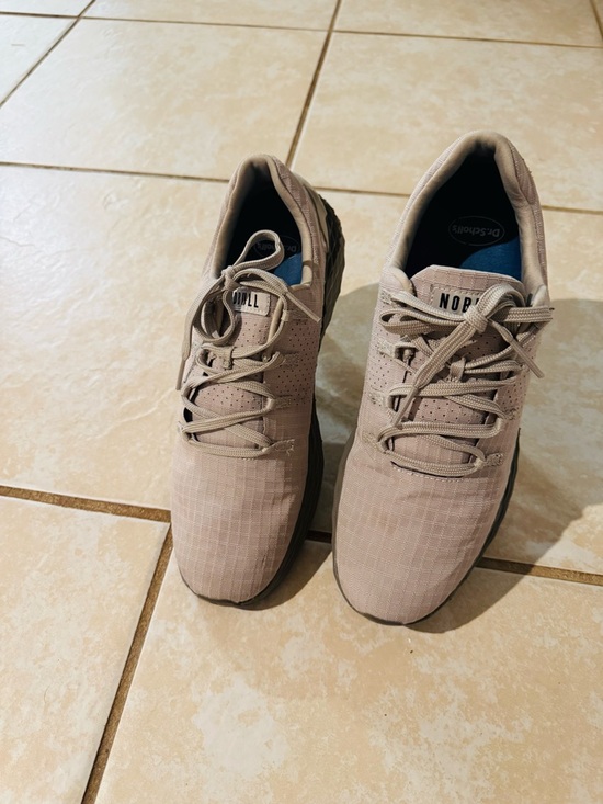 NOBULL Other - NOBULL Beige Knit Trainer with Blue Insole